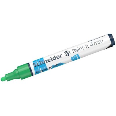 Schneider, Marker, Acrylmarker Paint-it 320, 4 mm, grün sp. (1x) Schneider, Marker, Acrylmarker Paint-it 320, 4 mm, grün sp. (1x)