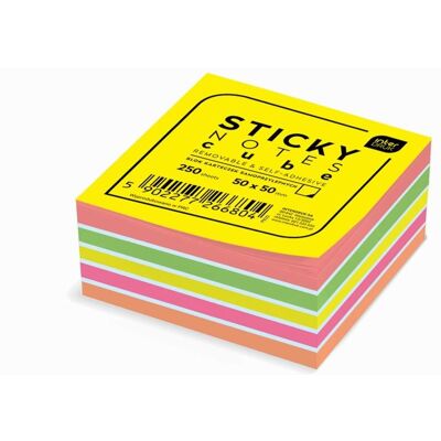 Interdruk, Haftnotiz, Farbige selbstklebende Notizzettel 50x50mm 250K (50 x 50 mm) Interdruk, Haftnotiz, Farbige selbstklebende Notizzettel 50x50mm 250K (50 x 50 mm)