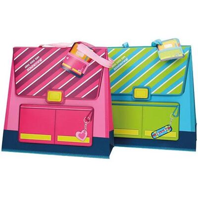 Magni, Geschenkverpackung, Geschenktasche Schulmappe 2fach sortiert 23x24cm Magni, Geschenkverpackung, Geschenktasche Schulmappe 2fach sortiert 23x24cm