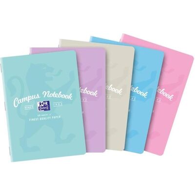 Oxford, Heft + Block, Notizbuch A5/60K kariert Campus Pastel (5Stk) (A5, Kariert, Weicher Einband) Oxford, Heft + Block, Notizbuch A5/60K kariert Campus Pastel (5Stk) (A5, Kariert, Weicher Einband)