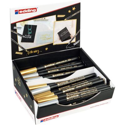Edding, Malstifte, Fasermaler metall go-sil 70DP (70x) Edding, Malstifte, Fasermaler metall go-sil 70DP (70x)