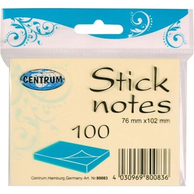 Centrum Haftnotiz, Selbstklebende Notizzettel 76x102mm 100K. 80083 (102 x 76 mm) Centrum Haftnotiz, Selbstklebende Notizzettel 76x102mm 100K. 80083 (102 x 76 mm)