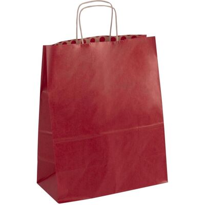Agipa, Verpackungsmaterial, Papiertragetasche - aus Kraftpapier, mittel, rot (1 Stk.) Agipa, Verpackungsmaterial, Papiertragetasche - aus Kraftpapier, mittel, rot (1 Stk.)