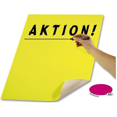 Folia, Bastelpapier, Plakatkarton, (B)480 x (H)680 mm, leuchthellrot (380 g/m²) Folia, Bastelpapier, Plakatkarton, (B)480 x (H)680 mm, leuchthellrot (380 g/m²)