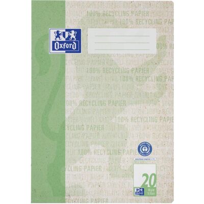 Oxford, Heft + Block, Recycling Schulheft, A4, Lineatur 20 (A4, Blanko, Weicher Einband) Oxford, Heft + Block, Recycling Schulheft, A4, Lineatur 20 (A4, Blanko, Weicher Einband)