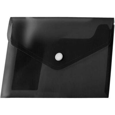 Tetis A4 PP-Umschlag mit Druckknopfverschluss, schwarz (12 Stück), Bindegerät Zubehör, Schwarz Tetis A4 PP-Umschlag mit Druckknopfverschluss, schwarz (12 Stück), Bindegerät Zubehör, Schwarz