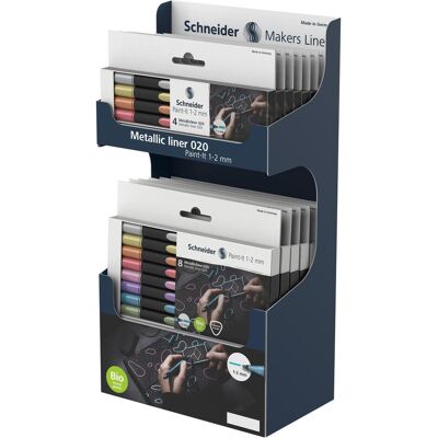 Schneider, Marker, Metallmarker 1-2 mm sortiert (14x) Schneider, Marker, Metallmarker 1-2 mm sortiert (14x)