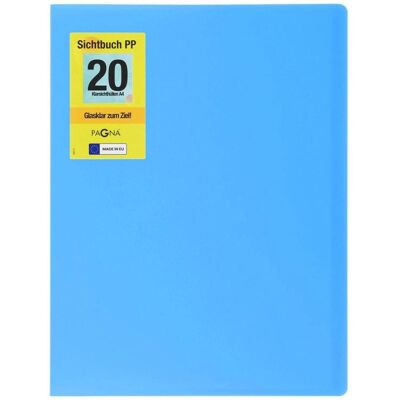 Pagna, Mappe, School Sichtbuch DIN A4, 20 Hüllen hellblau (A4, 1x) Pagna, Mappe, School Sichtbuch DIN A4, 20 Hüllen hellblau (A4, 1x)