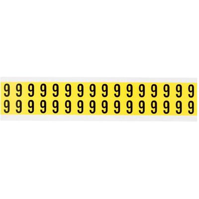 Brady, Etiketten, Identical numbers and letters Brady, Etiketten, Identical numbers and letters