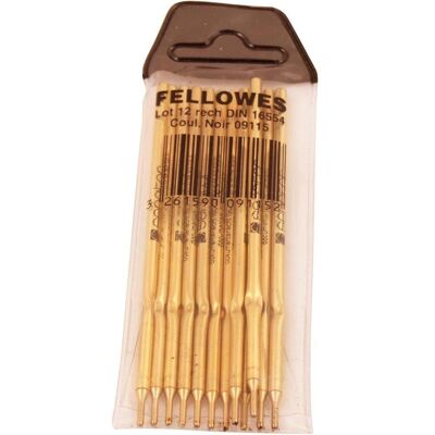 Fellowes Ersatzpatronen + Tintenfass, 12x (Schwarz, 1 mm, 12 Stk.) Fellowes Ersatzpatronen + Tintenfass, 12x (Schwarz, 1 mm, 12 Stk.)