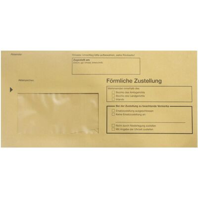 Rnk, Briefumschlag, Zustellungsumschlag 11x22cm DL gelb (220 x 110 mm, 1x) Rnk, Briefumschlag, Zustellungsumschlag 11x22cm DL gelb (220 x 110 mm, 1x)