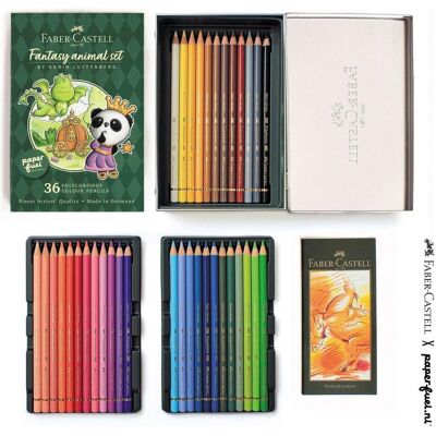 Faber-Castell, Malstifte, Faber -castell farbige Bleistifte - Polychromos Fantasy Animal Set - 36 Stück - in Zusammenarbeit mi (36x) Faber-Castell, Malstifte, Faber -castell farbige Bleistifte - Polychromos Fantasy Animal Set - 36 Stück - in Zusammenarbeit mi (36x)