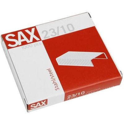 SAX, Büroklammer, 1.000 design Heftklammern 23/10 (1000x) SAX, Büroklammer, 1.000 design Heftklammern 23/10 (1000x)