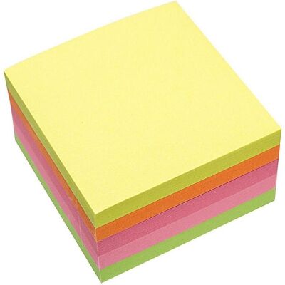 D.Rect, Heft + Block, Selbstklebender Block 75x75mm Neon D.Rect, Heft + Block, Selbstklebender Block 75x75mm Neon