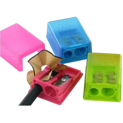 Magni, Spitzer, Doppelspitzdose Quader pastell sortiert Magni, Spitzer, Doppelspitzdose Quader pastell sortiert