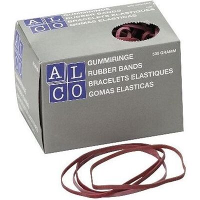 Alco, Gummiband, Gummiband Naturkautschuk 5x100mm rot 500g (1 Stk.) Alco, Gummiband, Gummiband Naturkautschuk 5x100mm rot 500g (1 Stk.)