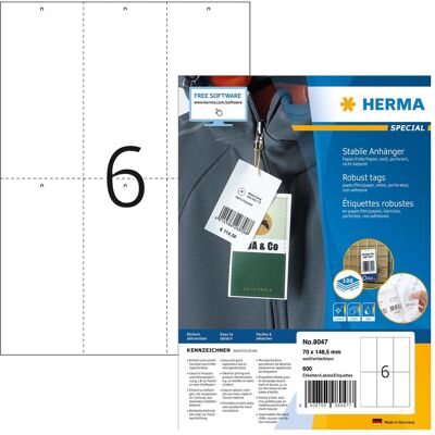 Herma Etiketten, Anhänge-Etiketten A4 Herma Etiketten, Anhänge-Etiketten A4