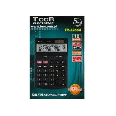 Toor Electronic, Taschenrechner, Rechner Rechner TR-2266A (Batteriebetrieb) Toor Electronic, Taschenrechner, Rechner Rechner TR-2266A (Batteriebetrieb)
