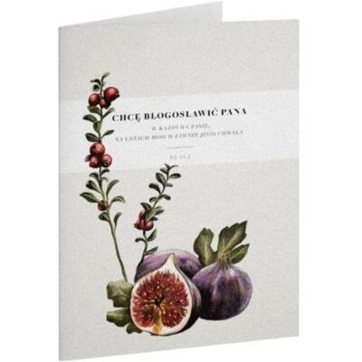 Szaron, Grusskarte + Briefpapier, Klappkarte - Ich möchte segnen - Feige Szaron, Grusskarte + Briefpapier, Klappkarte - Ich möchte segnen - Feige