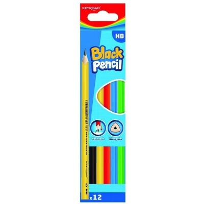 Keyroad, Bleistift, Holzbleistift, hb, farbiges gehäuse, 12 stück, box, farbmischung (HB, 12x) Keyroad, Bleistift, Holzbleistift, hb, farbiges gehäuse, 12 stück, box, farbmischung (HB, 12x)