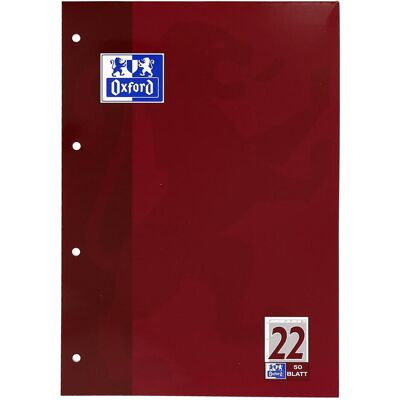 Oxford, Heft + Block, Arbeitsblätterblock, A4, Lineatur 22 (A4, Liniert, Harter Einband) Oxford, Heft + Block, Arbeitsblätterblock, A4, Lineatur 22 (A4, Liniert, Harter Einband)