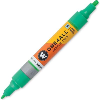 Molotow, Marker, Marqueur pour Maquettes - One4All Twin - Acrylique Vert Univers - 1,5/4mm - -222 - 14 cm (1x) Molotow, Marker, Marqueur pour Maquettes - One4All Twin - Acrylique Vert Univers - 1,5/4mm - -222 - 14 cm (1x)