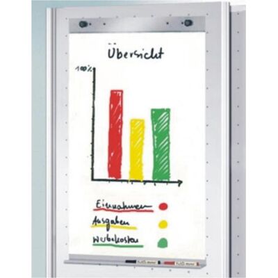 Kerkmann, Zubehör Präsentieren, Flipchart-Halter Metropol silber für Stellwand Metropol Kerkmann, Zubehör Präsentieren, Flipchart-Halter Metropol silber für Stellwand Metropol