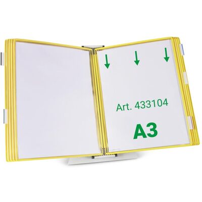 Tarifold, Informationsschild, Sichttafelsystem 433104 DIN A3 gelb mit 10 St. Sichttafeln Tarifold, Informationsschild, Sichttafelsystem 433104 DIN A3 gelb mit 10 St. Sichttafeln