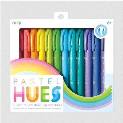 Ooly, Marker, Pastellfarbene Filzstifte, 12 Farben (12x) Ooly, Marker, Pastellfarbene Filzstifte, 12 Farben (12x)