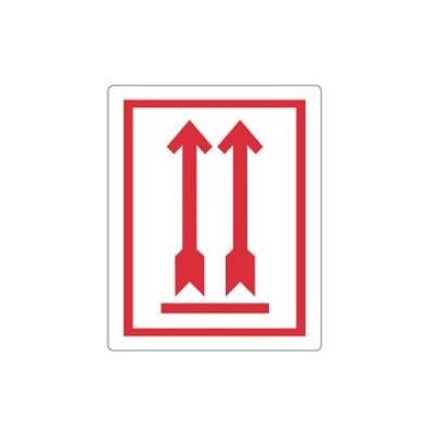 Rillprint, Etiketten, Hinweisetiketten OBEN! NICHT STÜRZEN permanent klebend, Farbe: weiss / rot Rillprint, Etiketten, Hinweisetiketten OBEN! NICHT STÜRZEN permanent klebend, Farbe: weiss / rot