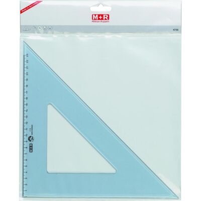M+r, Lineal, Winkel 45Grad 25cm rauchtransparent Skala 16cm (24.80 cm, Kunststoff) M+r, Lineal, Winkel 45Grad 25cm rauchtransparent Skala 16cm (24.80 cm, Kunststoff)