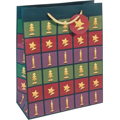 Sigel, Geschenkverpackung, Weihnachts-Geschenktüte "Cut-out style" (1x) Sigel, Geschenkverpackung, Weihnachts-Geschenktüte "Cut-out style" (1x)
