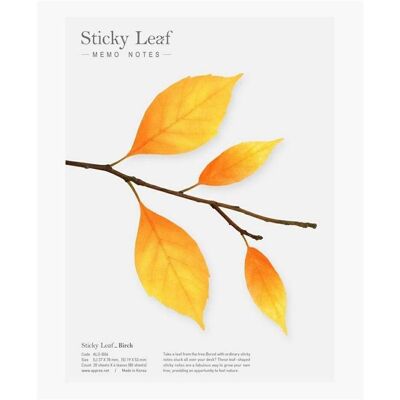 Appree, Haftnotiz, Haftnotizen - gelbe Birke L (78 x 37 mm) Appree, Haftnotiz, Haftnotizen - gelbe Birke L (78 x 37 mm)