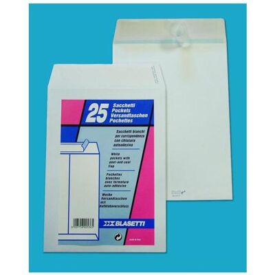Blasetti, Briefumschlag, Mailpack Umschlag Papier Weiss (100x) Blasetti, Briefumschlag, Mailpack Umschlag Papier Weiss (100x)