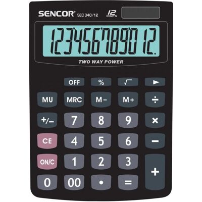 Sencor, Taschenrechner, Rechner SEC 340/12 (Solarenergie) Sencor, Taschenrechner, Rechner SEC 340/12 (Solarenergie)