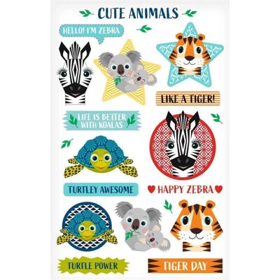 Herlitz, Sticker, Sticker Cute Animals FSC (3 Sticker) Herlitz, Sticker, Sticker Cute Animals FSC (3 Sticker)