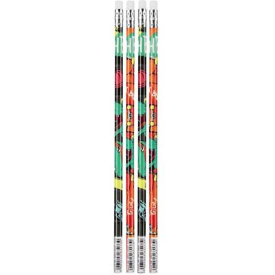 Starpak, Bleistift, HB-Bleistift mit Radiergummi Skate Dino, 4 Stück. (HB, 4x) Starpak, Bleistift, HB-Bleistift mit Radiergummi Skate Dino, 4 Stück. (HB, 4x)