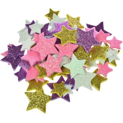 Arpex, Sticker, Glitzersternaufkleber (66 Sticker) Arpex, Sticker, Glitzersternaufkleber (66 Sticker)