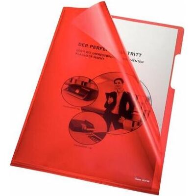 Bene, Mappe, Klarsichthülle DIN A4 PP (Polypropylen) 220 mm x 310 mm Rot (A4, 100x) Bene, Mappe, Klarsichthülle DIN A4 PP (Polypropylen) 220 mm x 310 mm Rot (A4, 100x)