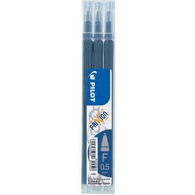 Pilot, Ersatzpatronen + Tintenfass, FriXion Refill Set à 3 (Blau, Schwarz, 0.50 mm, 3 Stk.) Pilot, Ersatzpatronen + Tintenfass, FriXion Refill Set à 3 (Blau, Schwarz, 0.50 mm, 3 Stk.)