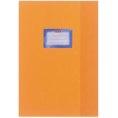 Herlitz, Heft + Block, Heftschoner DIN A4, geprägt (Bast), PP, orange mit aufgeklebtem Beschriftungsetikett (A4) Herlitz, Heft + Block, Heftschoner DIN A4, geprägt (Bast), PP, orange mit aufgeklebtem Beschriftungsetikett (A4)
