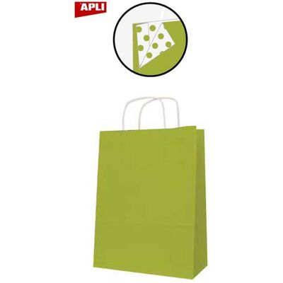 Agipa, Verpackungsmaterial, Papiertragetasche - aus Kraftpapier, mittel, lindgrn (1 Stk.) Agipa, Verpackungsmaterial, Papiertragetasche - aus Kraftpapier, mittel, lindgrn (1 Stk.)