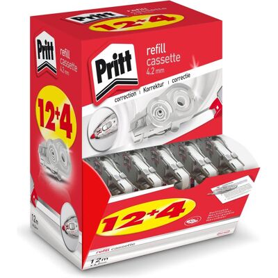 Pritt, Korrekturmittel, Nachfüllpatrone Korrekturroller Verwendung für Produkt: Korrekturroller Abmessungen: 4,2 mm x 12 m ( Pritt, Korrekturmittel, Nachfüllpatrone Korrekturroller Verwendung für Produkt: Korrekturroller Abmessungen: 4,2 mm x 12 m (