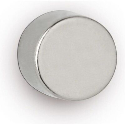 Maul, Magnet, Neodym-Scheibenmagnet, 12 mm, Haftkraft: 5,3 kg, silber (4x) Maul, Magnet, Neodym-Scheibenmagnet, 12 mm, Haftkraft: 5,3 kg, silber (4x)