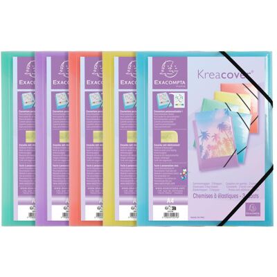 5x Exacompta, Mappe, Aquarel - Gummizugmappe (A4, 1x) 5x Exacompta, Mappe, Aquarel - Gummizugmappe (A4, 1x)