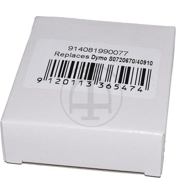 Neutral, Beschriftungsband, DYMO S0720670 9MM SCHWARZ-KLAR 40910 D1 Schriftband 7m Laminiert (0.90 cm, Schwarz, Transparent) Neutral, Beschriftungsband, DYMO S0720670 9MM SCHWARZ-KLAR 40910 D1 Schriftband 7m Laminiert (0.90 cm, Schwarz, Transparent)