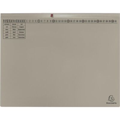 Exacompta, Mappe, 25 Hängehefter Exaflex Karton grau 2 x Amtsheftung (A4, 25x) Exacompta, Mappe, 25 Hängehefter Exaflex Karton grau 2 x Amtsheftung (A4, 25x)
