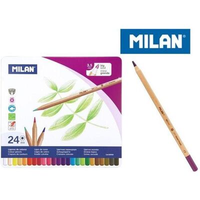 Milan, Malstifte, und Bleistifte in 24 Farben (24x) Milan, Malstifte, und Bleistifte in 24 Farben (24x)