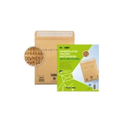 Mailmedia, Versandtasche + Luftpolstertasche, Papierpolstertasche 1519 Sumo 10er braun 295x445mm (10 Stk.) Mailmedia, Versandtasche + Luftpolstertasche, Papierpolstertasche 1519 Sumo 10er braun 295x445mm (10 Stk.)