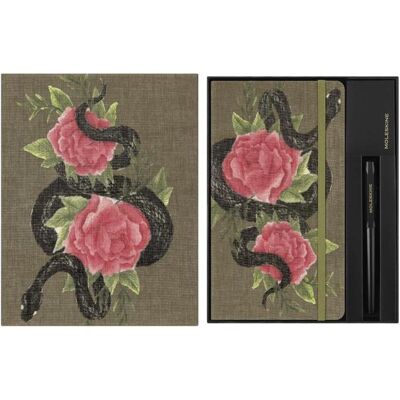 Moleskine, Heft + Block, Set SnakeR-NB+KawecoKug.+Box (Large 13x21, Blanko, Liniert) Moleskine, Heft + Block, Set SnakeR-NB+KawecoKug.+Box (Large 13x21, Blanko, Liniert)